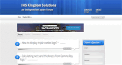 Desktop Screenshot of ihskingdom.com